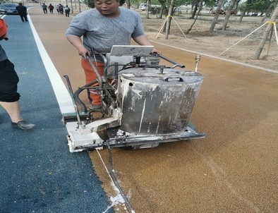南阳南阳景区标线施工